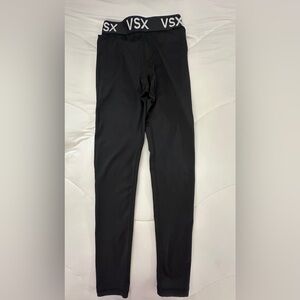 Victoria’s Secret VSX | Black Activewear Leggings white logo across waistband